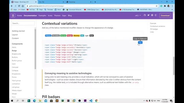 Bootstrap Tutorial_3(Badge) смотреть онлайн
