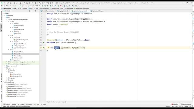 Dagger | RxJava | RxAndroid | Kotlin : Dagger Inject Dependencies смотреть онлайн