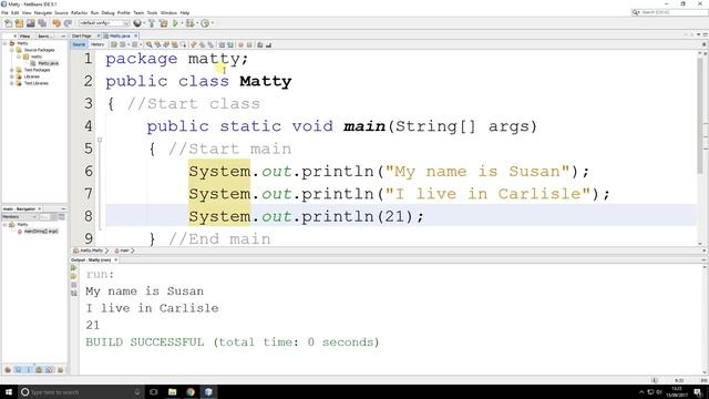 JAVA 003 Show numbers on the screen смотреть онлайн
