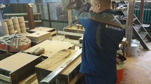 Формовка ХТС и заливка. Алюмлит