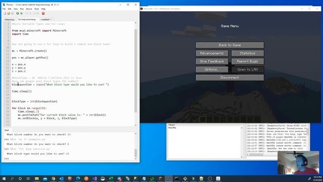 Coding Minecraft Python IF Statements смотреть онлайн