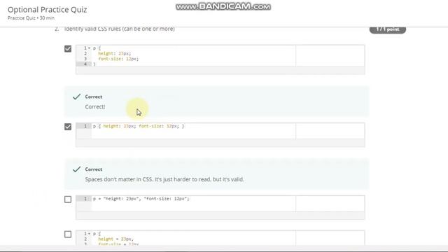 Coursera HTML, CSS, and Javascript for Web Developers Week 2 Cascading Style Sheets Basics Quiz 1.1 смотреть онлайн