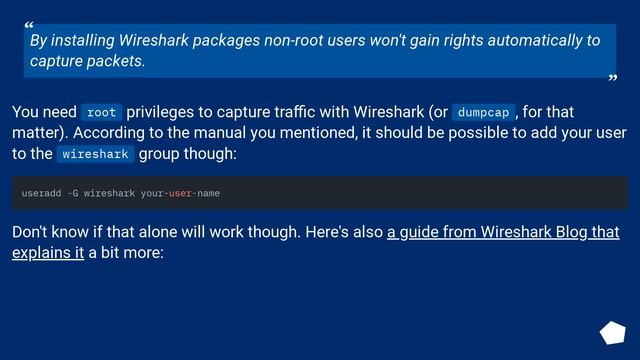 How to set up wireshark to run without root on Debian? смотреть онлайн