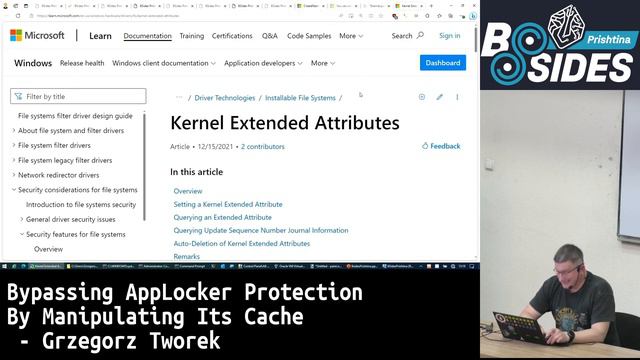 Bypassing AppLocker protection by manipulating its cache - Grzegorz Tworek смотреть онлайн