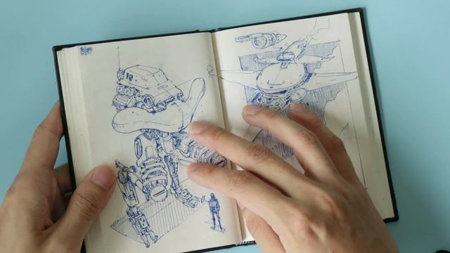 Sketchbook Tour - The Blue Sketchbook 2021
