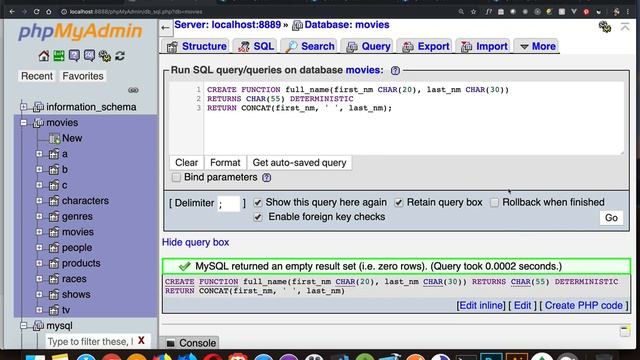 Learning MySQL - Stored Functions смотреть онлайн