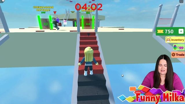 Построй лестницу чтобы выиграть в Bridge Run Roblox смотреть онлайн