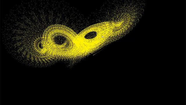Lorenz Tetrapterous butterfly - Python + OpenGL смотреть онлайн
