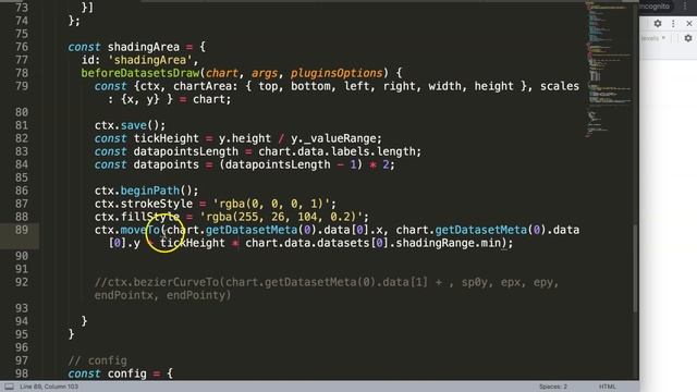 How to Add Curved Shading Area in Line Chart in Chart JS смотреть онлайн