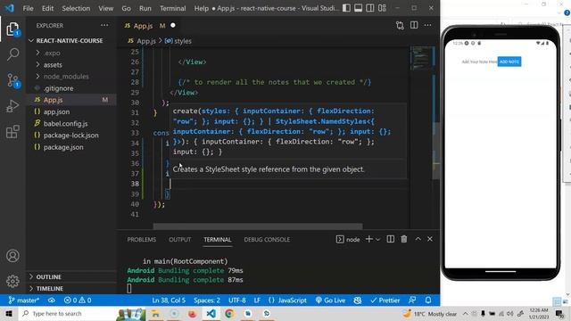 #8 - Styling TextInput and Button - React Native Tutorial For Beginners 2023 смотреть онлайн