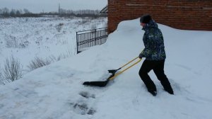 Скрепер волокуша Михалыч усиленный для ручной уборки снега www.фисма.рф