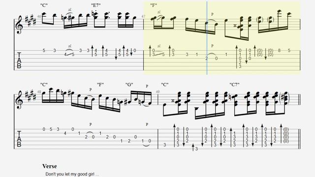 Make me a Pallet on the Floor TAB - bluegrass guitar tabs (PDF + Guitar Pro) смотреть онлайн