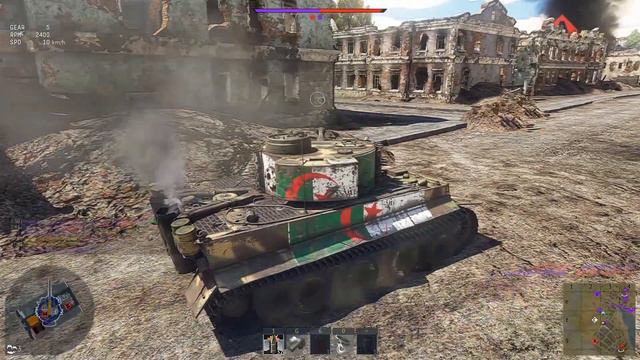 War Thunder Destroy a tank T29 Using a Tiger H1 смотреть онлайн
