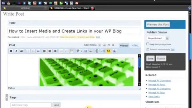 Webhead20: Uploading Photos into Your WordPress v.2.7 Blog смотреть онлайн