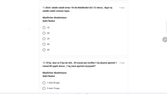 #miq #müəllimlərinişəqəbulu #sertifikasiya #ibtidai #tehsil #riyaz смотреть онлайн
