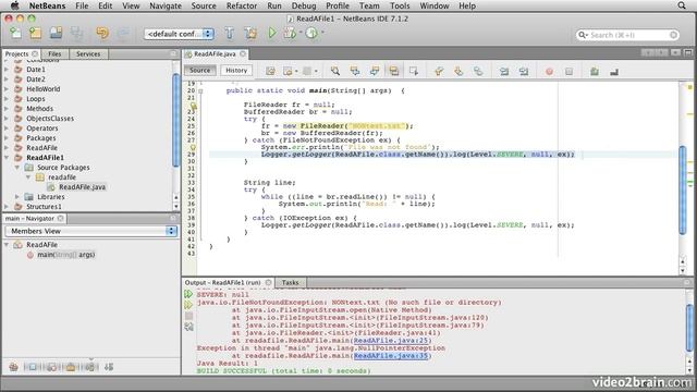 Java IO Libraries and Exceptions смотреть онлайн