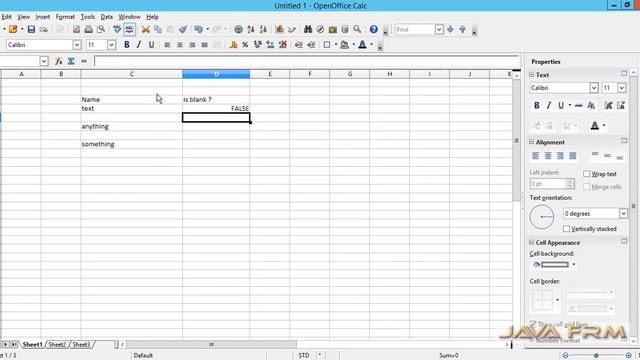 Apache OpenOffice Calc Tutorial - isblank Function | Apache OpenOffice 4 Calc смотреть онлайн