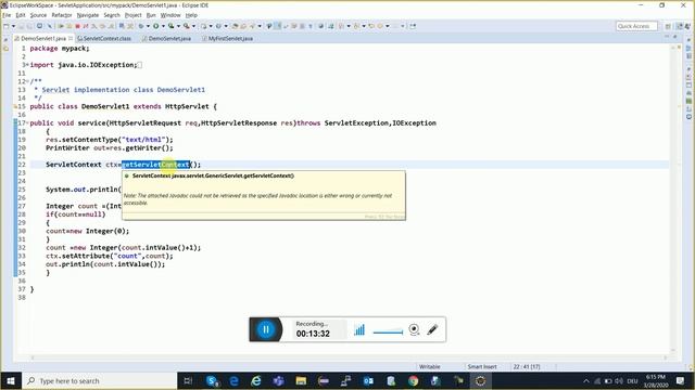 ServletConfig | ServletContext | Servlets Tutorial For Beginner |Advance Java Tutorial In Hindi -7 смотреть онлайн