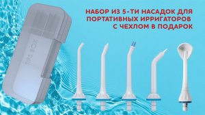 Набор насадок для портативных ирригаторов с футляром