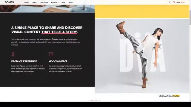 Yuri - Creative Multi-Purpose WordPress Theme portfolio slider смотреть онлайн