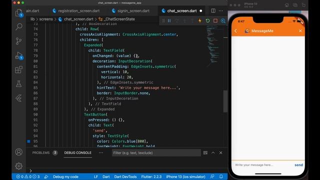 كيفية حفظ الرسائل من التطبيق على قاعدة البيانات بالانترنت : Chat 10 - Flutter & Firebase/Firestore смотреть онлайн