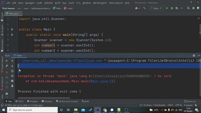 Java try catch and exception handling | Tamil смотреть онлайн