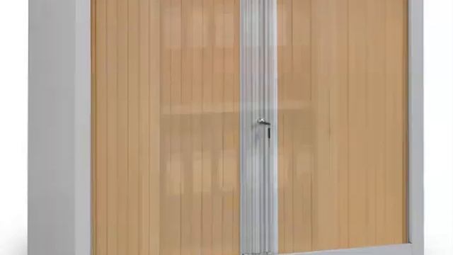 Шкаф офисный ДиКом КД-141 (1 полка) с дверьми-жалюзи смотреть онлайн