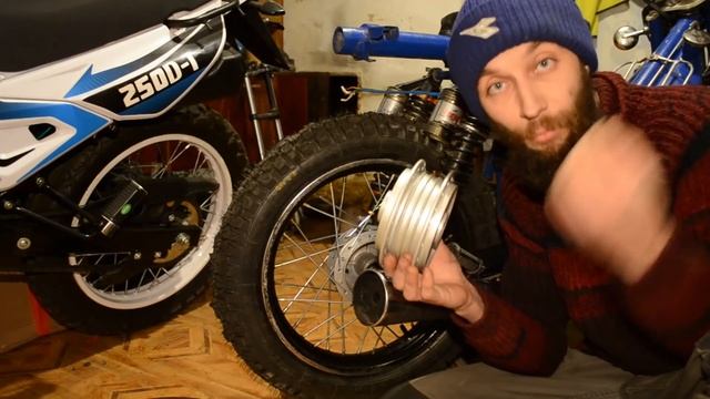Делаю эндуро из Дельты! Внедорожное заднее колесо. смотреть онлайн