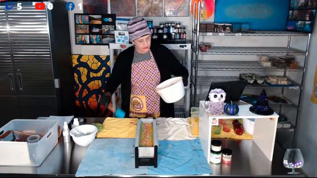 Live Cold Process Soap Making - Lemongrass Kiwi Cassis- bluesurgesoapcompany #01 смотреть онлайн
