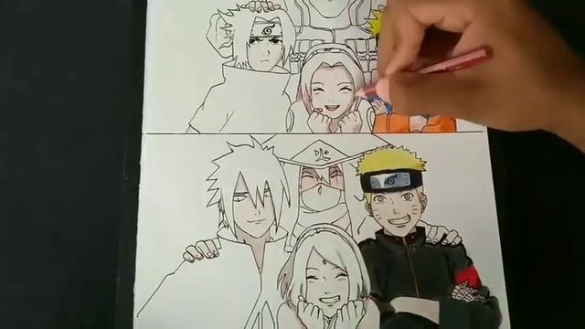 Speed drawing - Team 7 ( homenagem Naruto) смотреть онлайн