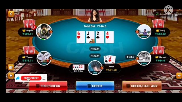BIGCASH POKER FULL HOUSE VS FULL HOUSE || WIN ₹ 636 || ALL IN GAME PLAY смотреть онлайн