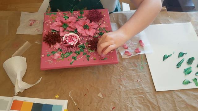 Acrylic Paint: 3D Peonies and Roses! Made of Gaffrey Paint смотреть онлайн