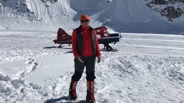 Восхождение на Денали 6190м. Аляска. Прилетели на ледник 2200м. смотреть онлайн