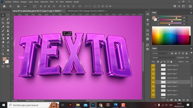 Crea Letras 3D en Photoshop ✅⚡(FACIL Y RAPIDO) смотреть онлайн