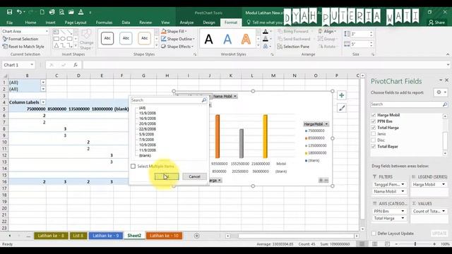 Membuat Grafik Menggunakan Pivot Table pada Microsoft Excel смотреть онлайн
