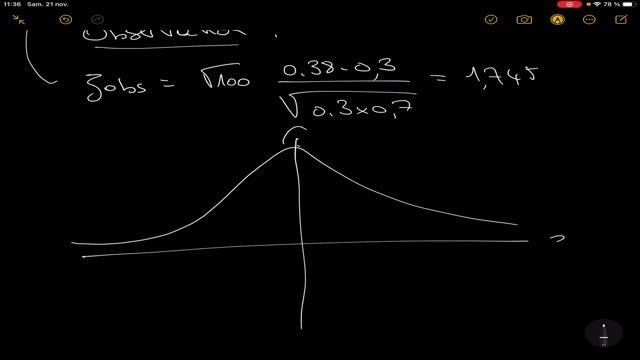 Test de comparaison à d’une proportion à une valeur de référence смотреть онлайн