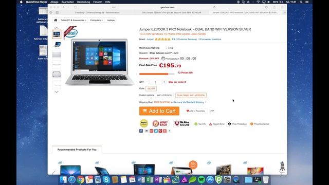 Jumper EZBook 3 Pro now available with AC-WiFi [QnD] смотреть онлайн