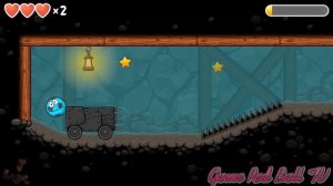 Blue Soccer ball & Electric BOSS Into The Cave Game RED BALL 4 Walkthrough (level 61 - 75)