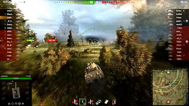 Т-34-85 видео обзор легенды World of Tanks.mp4 смотреть онлайн