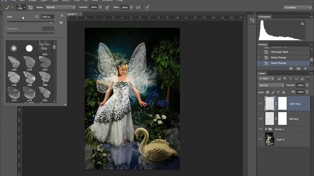 How to load and use digital fairy wing Photoshop brushes and png overlays смотреть онлайн