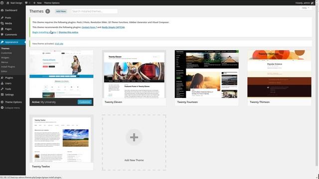 Installing MyUniversity Education WordPress Theme смотреть онлайн