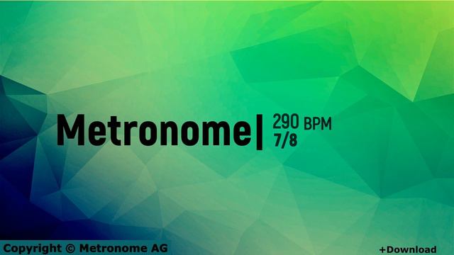 290 BPM Metronome 7/8 смотреть онлайн