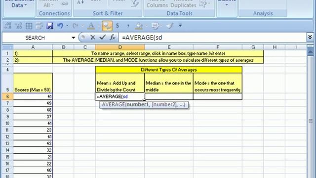 Excel Magic Trick # 10: 3 types of Averages! смотреть онлайн