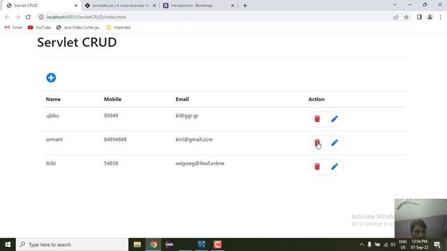 5. Servlet with ajax | DELETE data AJAX Loader Part 3 | CRUD Operation Semant Sir | Advance JAVA смотреть онлайн