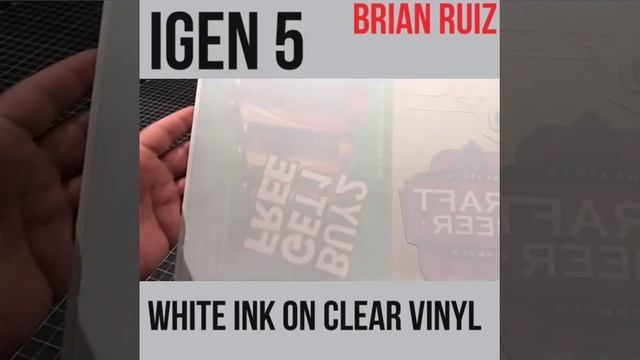 Xerox IGEN5 White Ink on Clear Vinyl смотреть онлайн