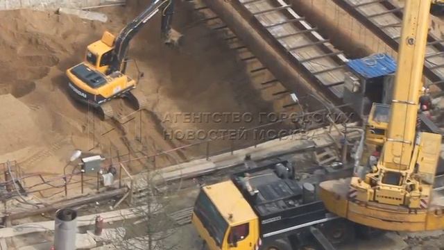 Завершающий этап строительных работ на перегоне «Кантемировская» «Царицыно» Замоскворецкой линии смотреть онлайн