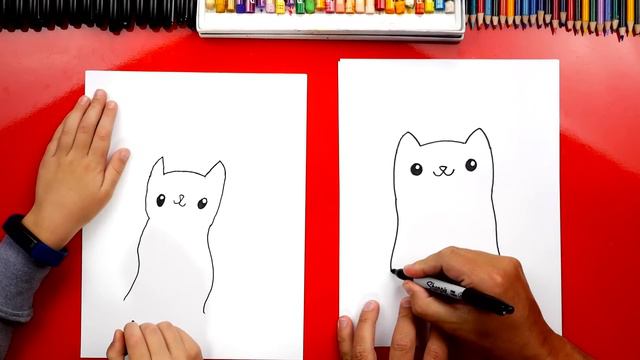 How To Draw A Ghost Kitten For Halloween смотреть онлайн