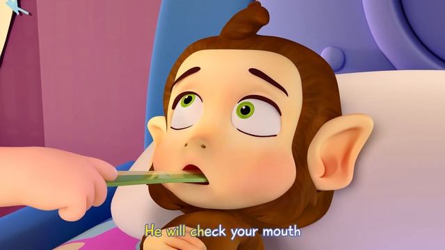Monkey is Sick Song - Hey Spiky Nursery Rhymes & Kids Songs смотреть онлайн