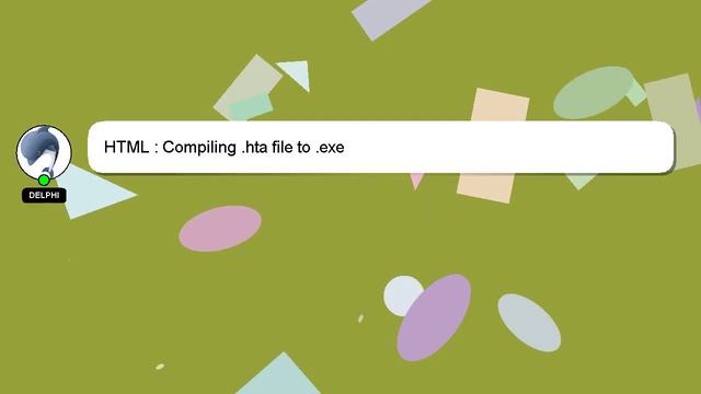 HTML : Compiling .hta file to .exe смотреть онлайн
