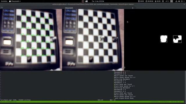 Short demonstration of Chess Movement detection and tracking using OpenCV 3.4 смотреть онлайн